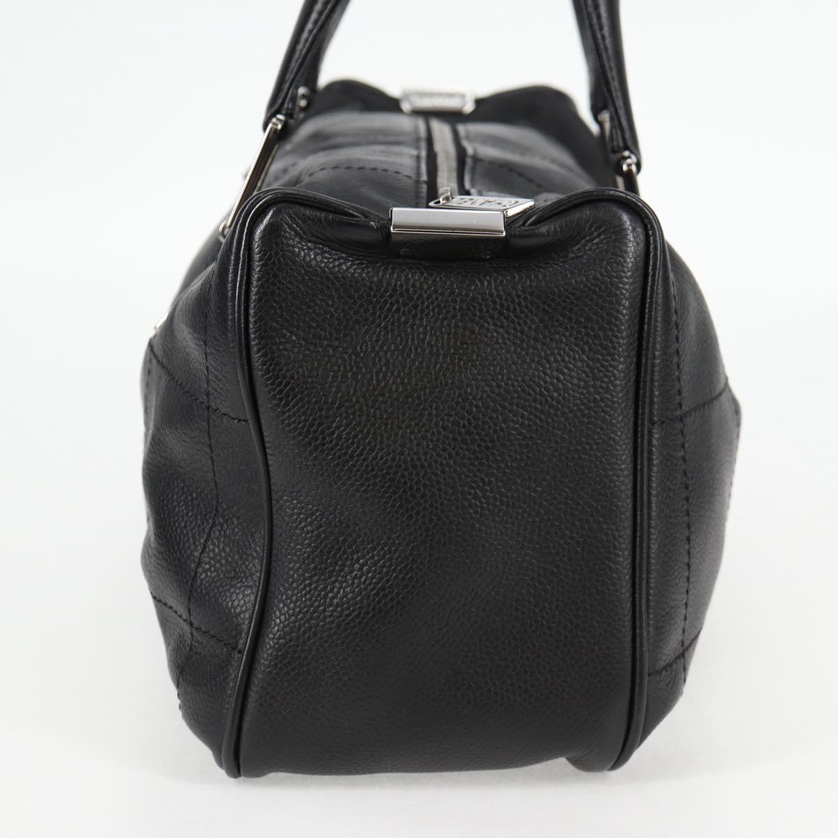 Chanel Chocolate bar, Black, Leather, handbag