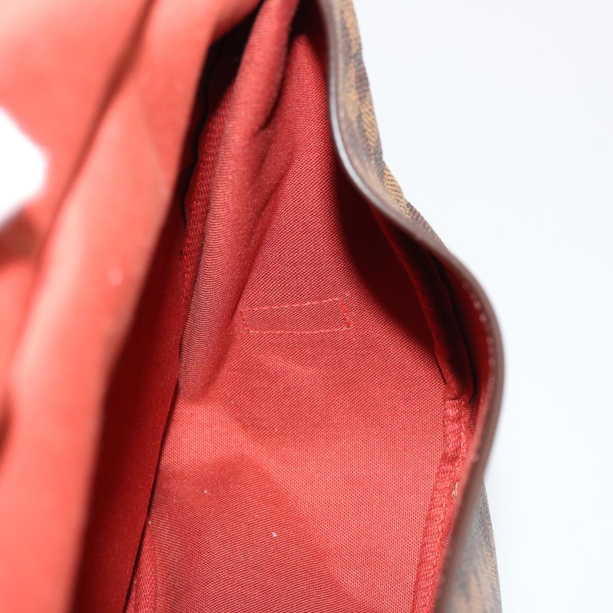 Louis Vuitton Saumur 35, Brown, Canvas, shoulder