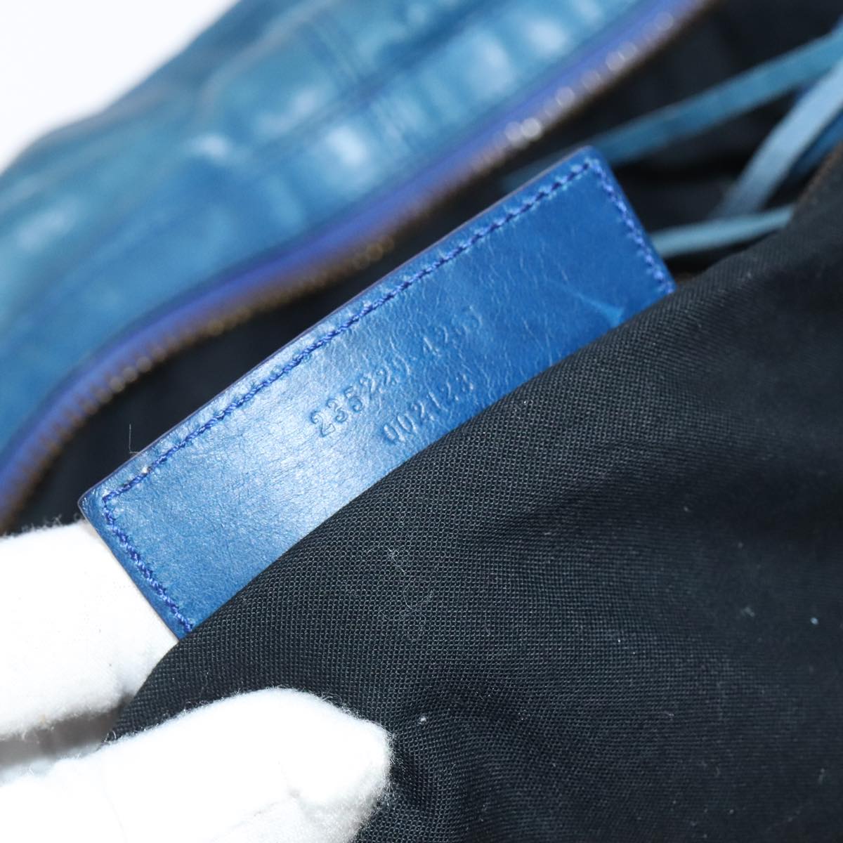 Balenciaga, Blue, Leather, handbag