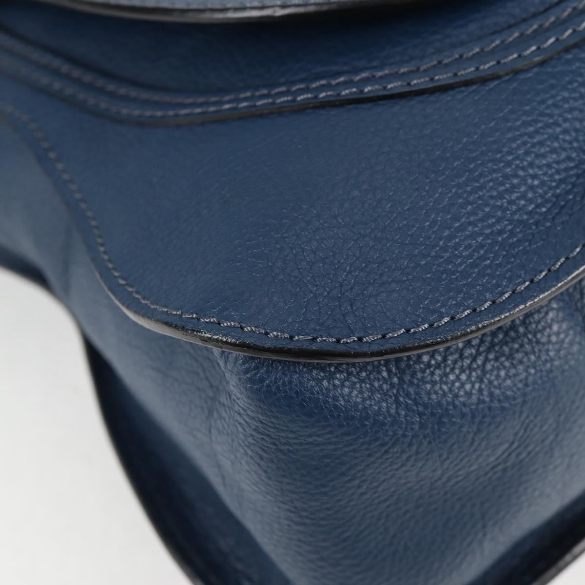 Chloé Marcie, Navy, Leather, handbag