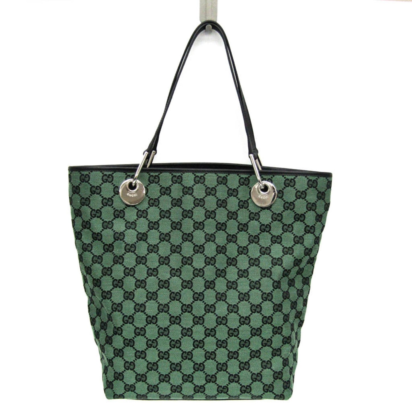 Gucci GG canvas, Green, Canvas, tote
