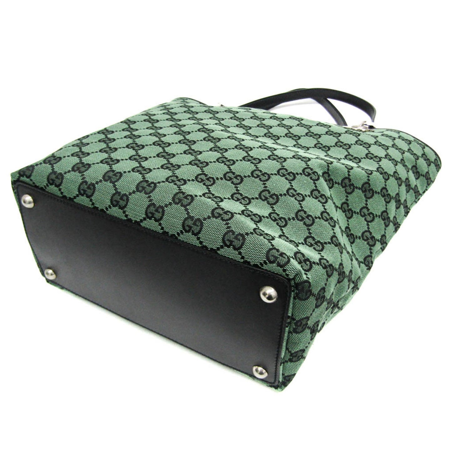 Gucci GG canvas, Green, Canvas, tote