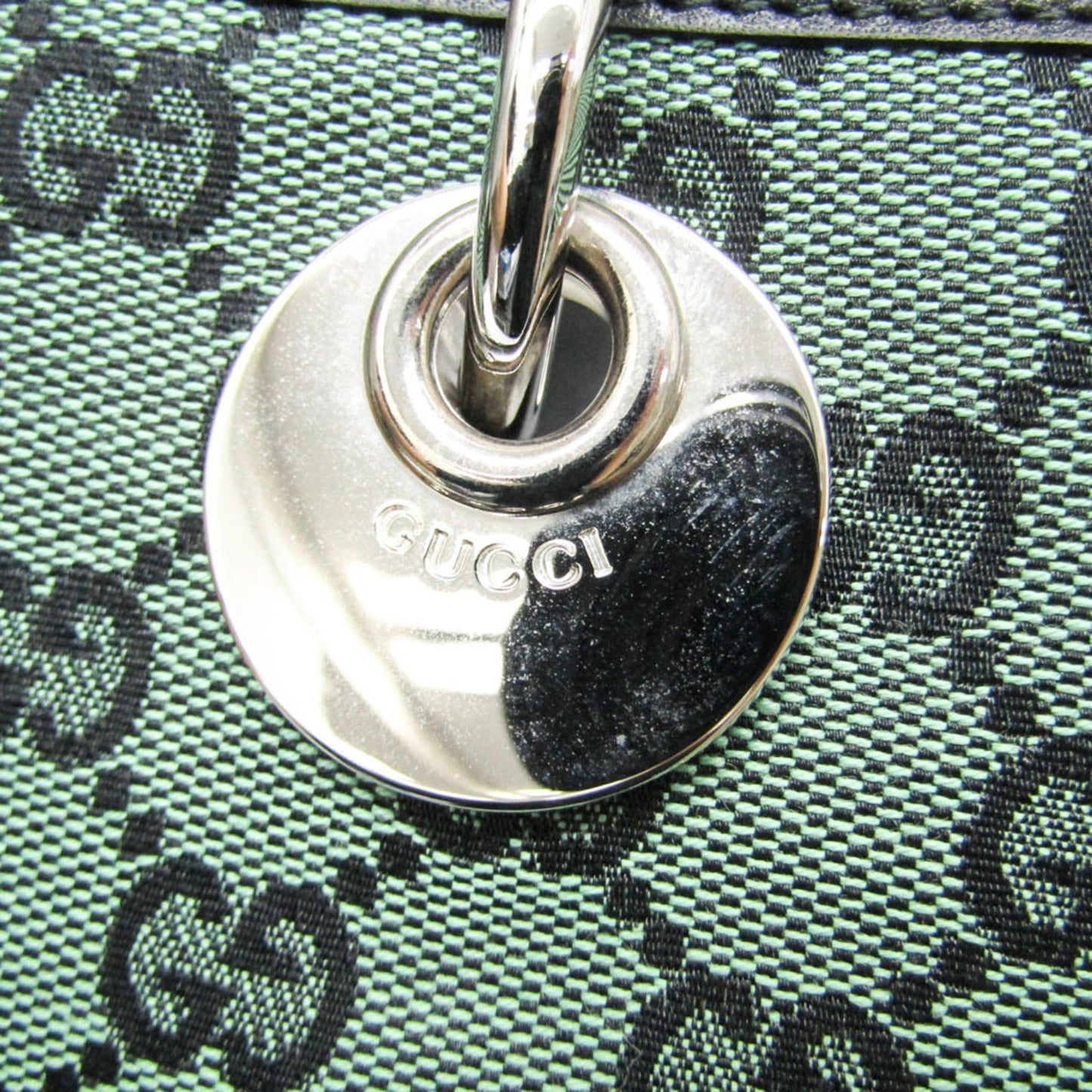 Gucci GG canvas, Green, Canvas, tote