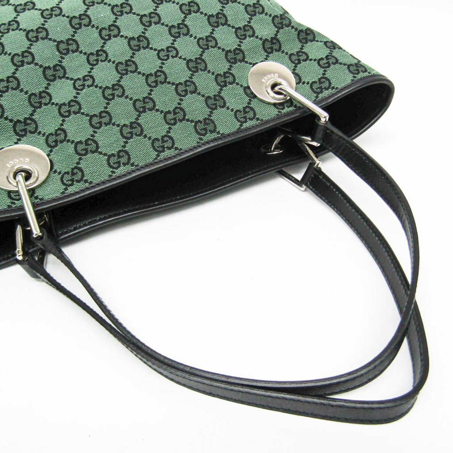 Gucci GG canvas, Green, Canvas, tote