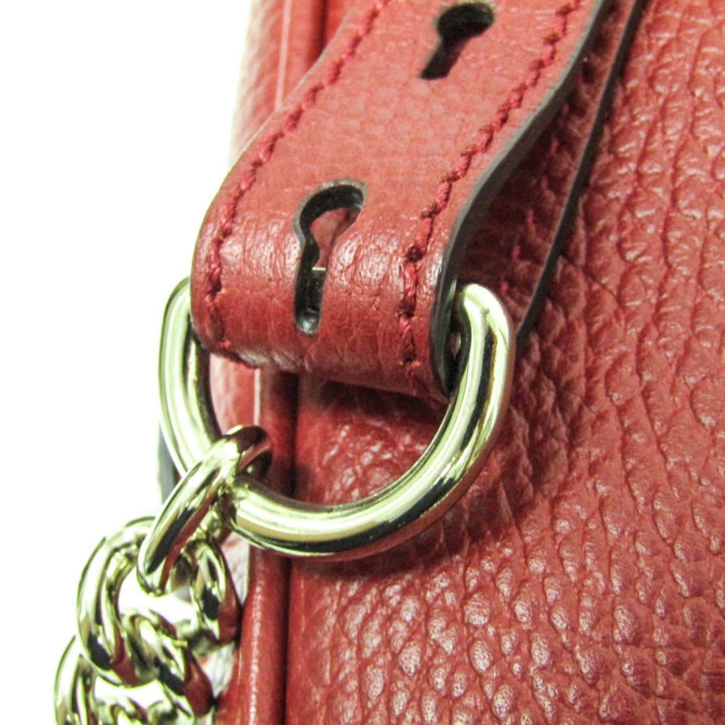 Gucci Soho, Red, Leather, backpack