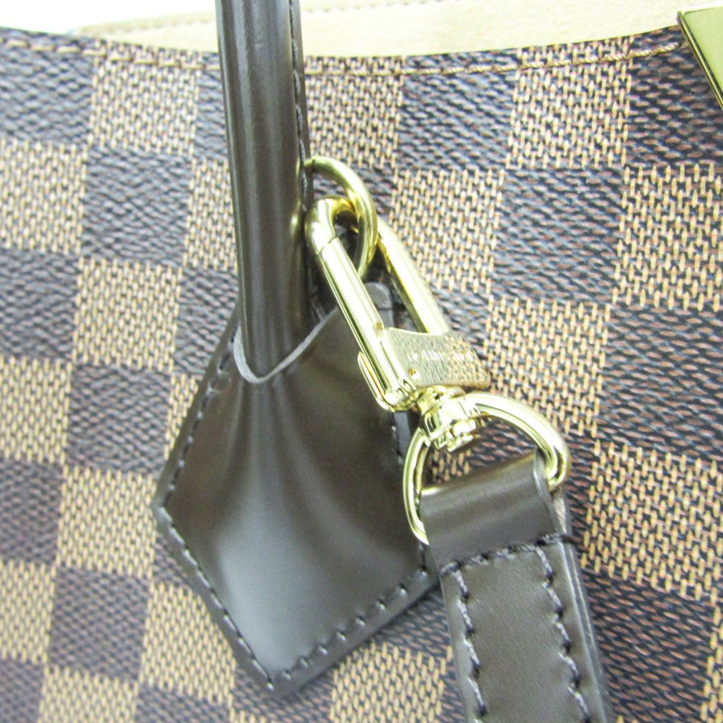 Louis Vuitton Kensington, Brown, Canvas, handbag