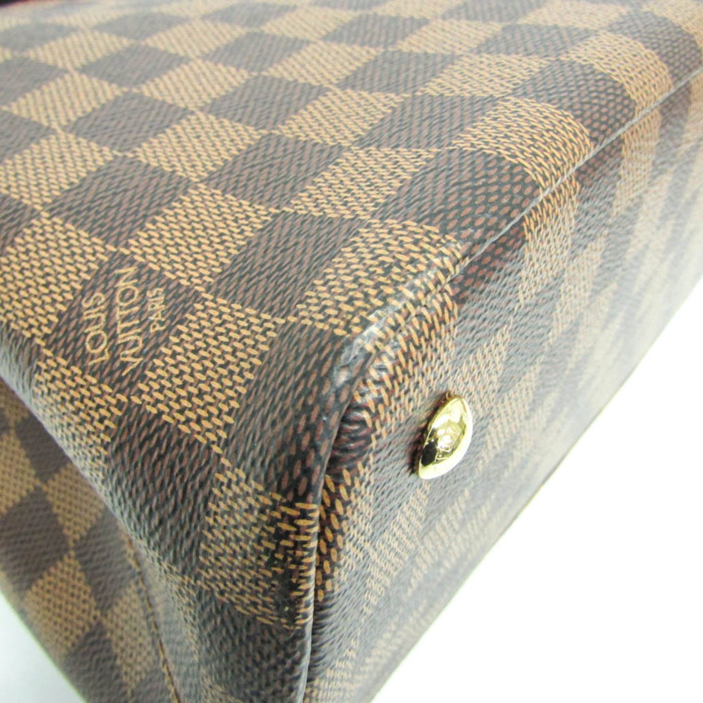 Louis Vuitton Kensington, Brown, Canvas, handbag