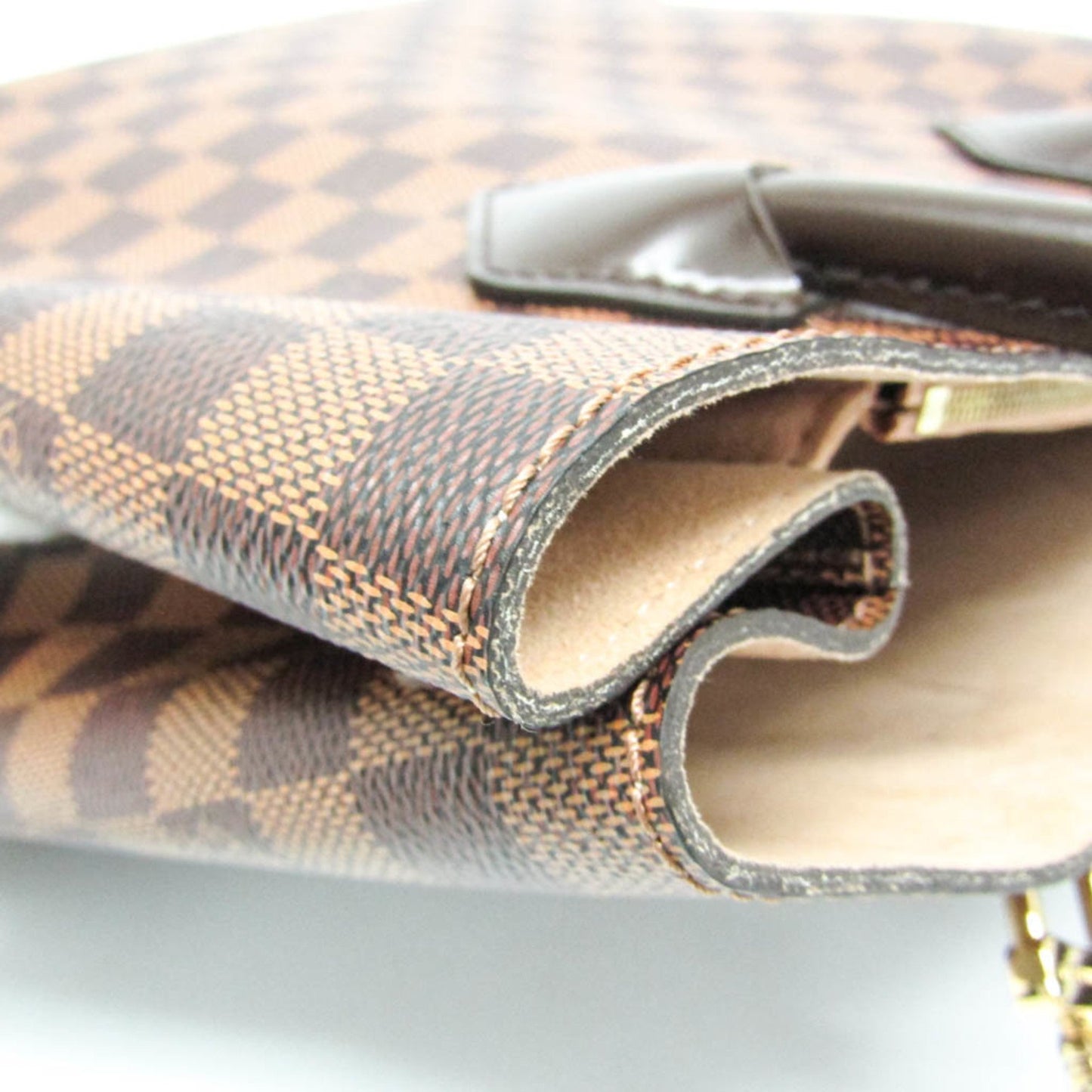 Louis Vuitton Kensington, Brown, Canvas, handbag