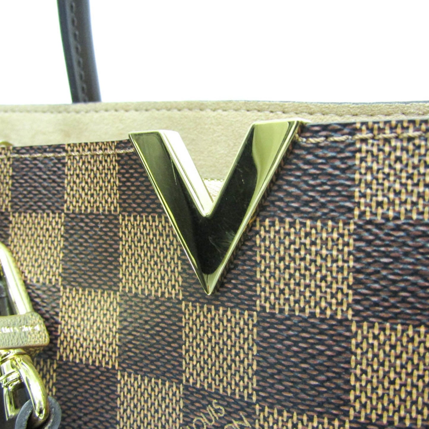 Louis Vuitton Kensington, Brown, Canvas, handbag