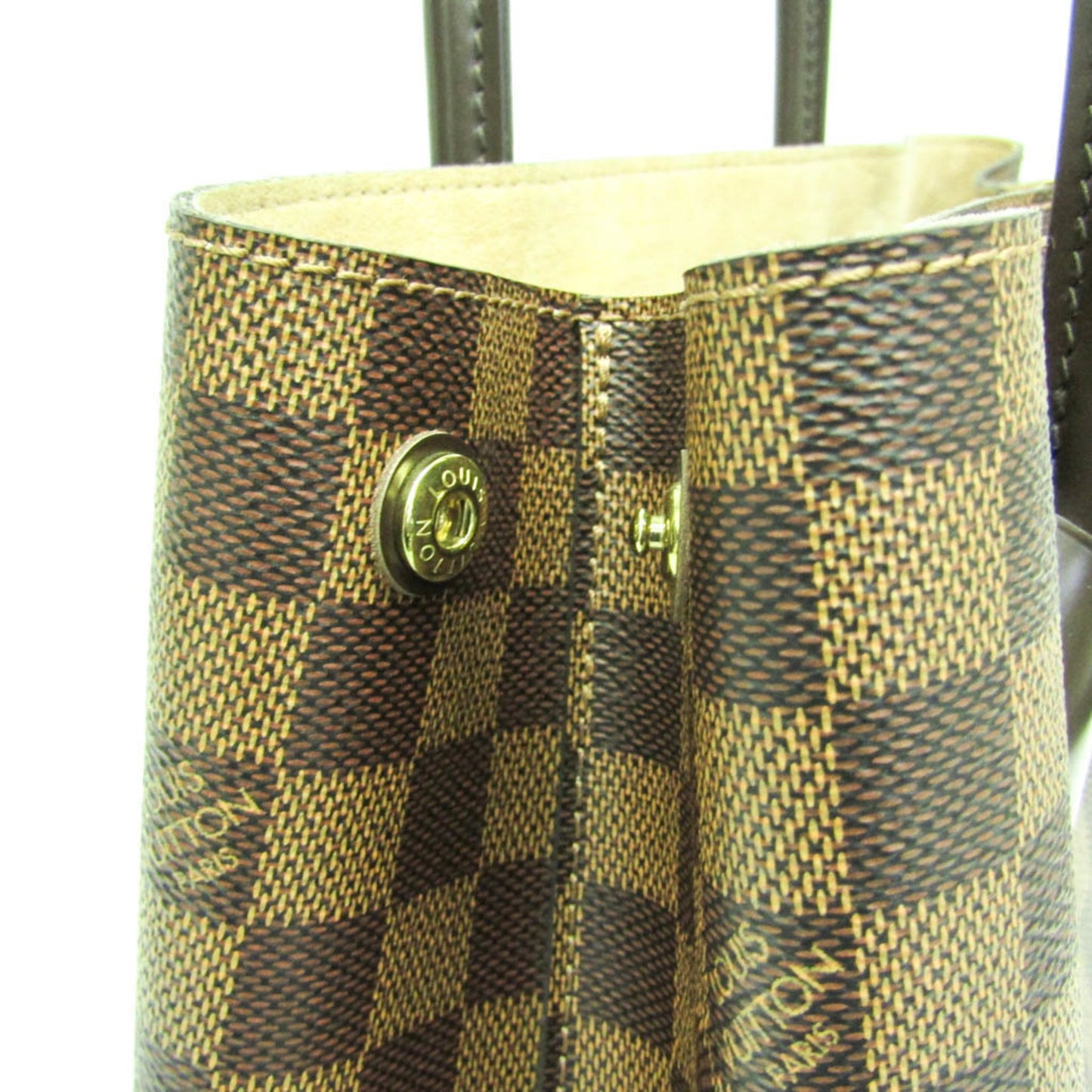 Louis Vuitton Kensington, Brown, Canvas, handbag