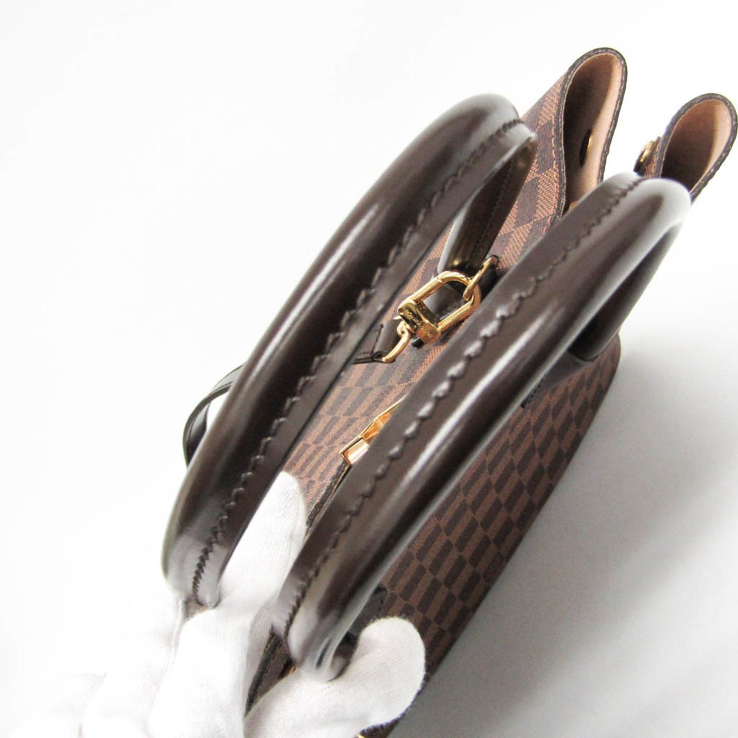 Louis Vuitton Kensington, Brown, Canvas, handbag