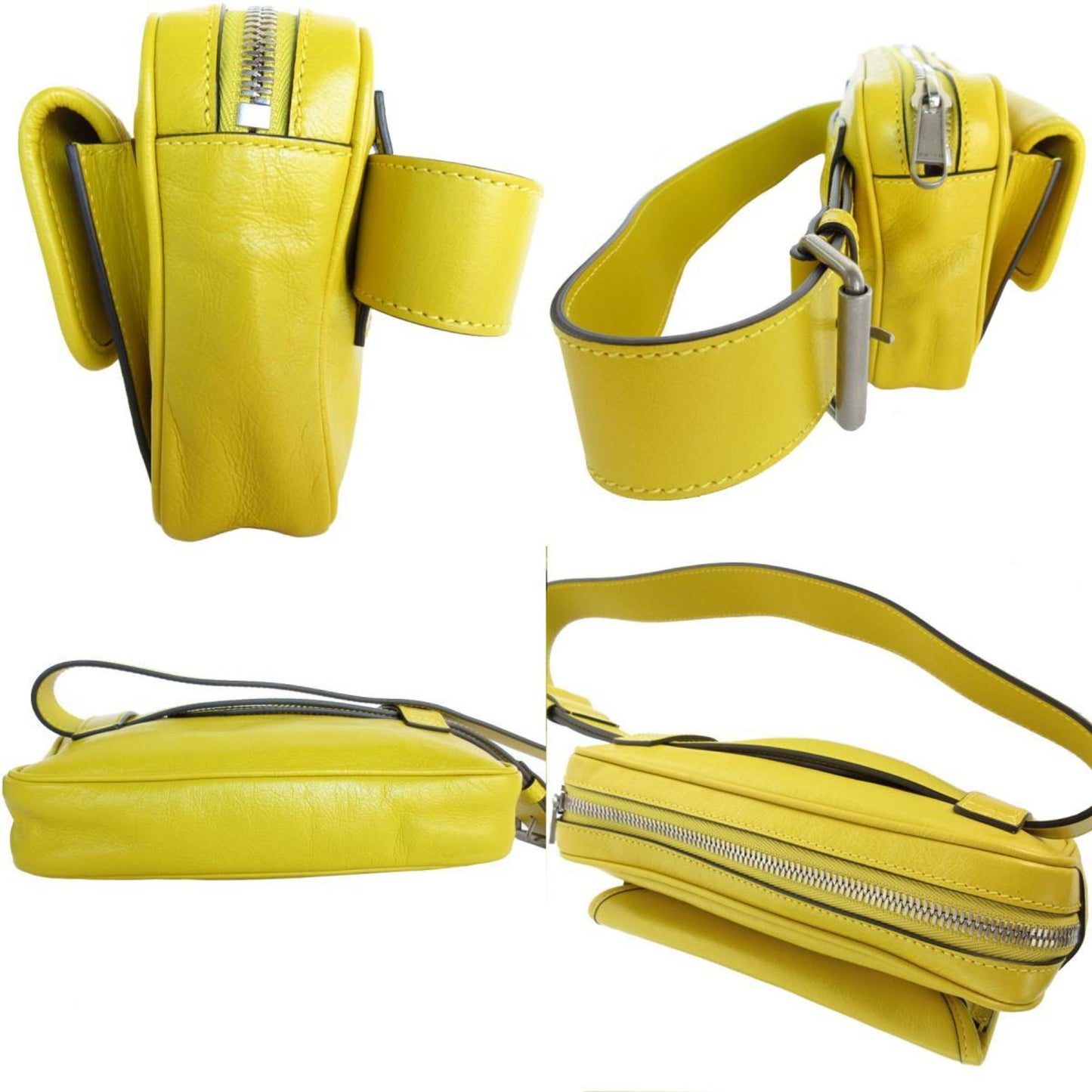 Gucci Interlocking G, Yellow, Leather, clutch