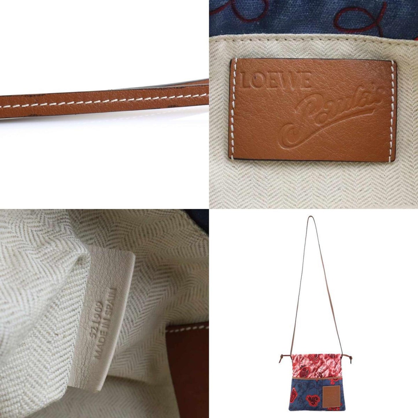 Loewe Paula's Ibiza, Multicolour, Canvas, shoulder