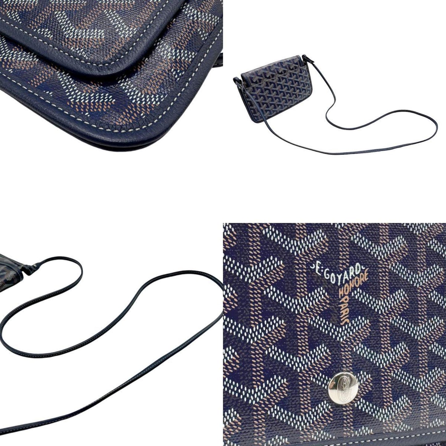 Goyard, Brown, Canvas, shoulder