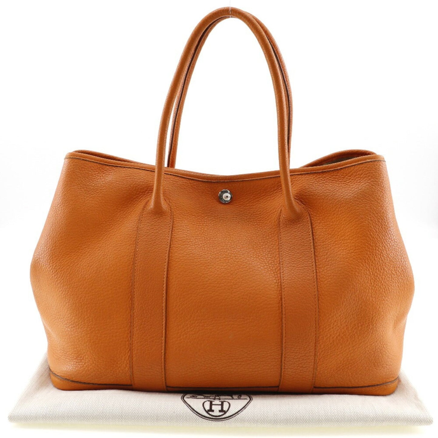 Hermès, Orange, Leather, tote