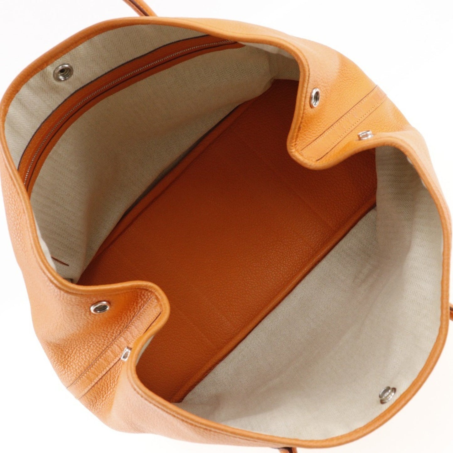 Hermès, Orange, Leather, tote