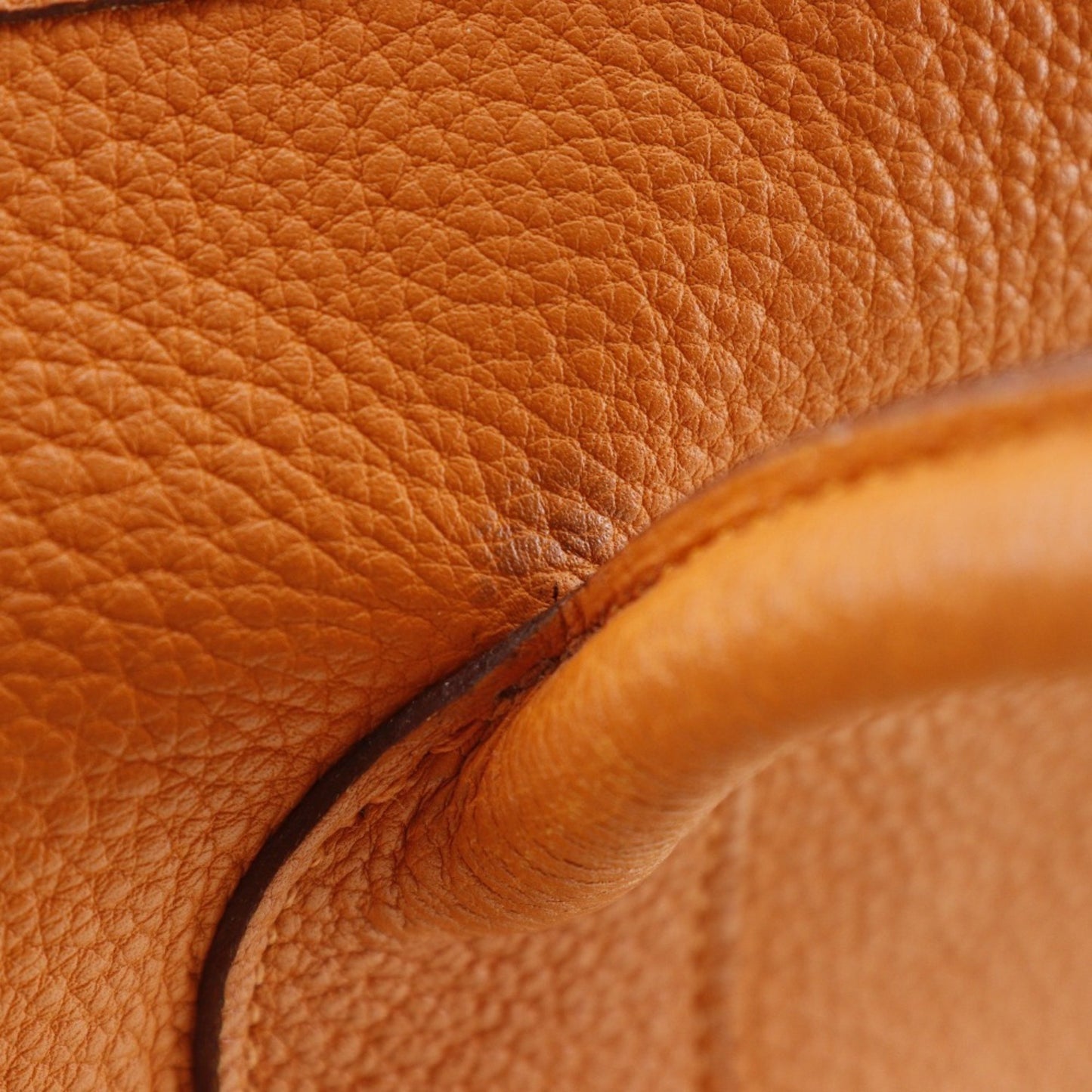 Hermès, Orange, Leather, tote