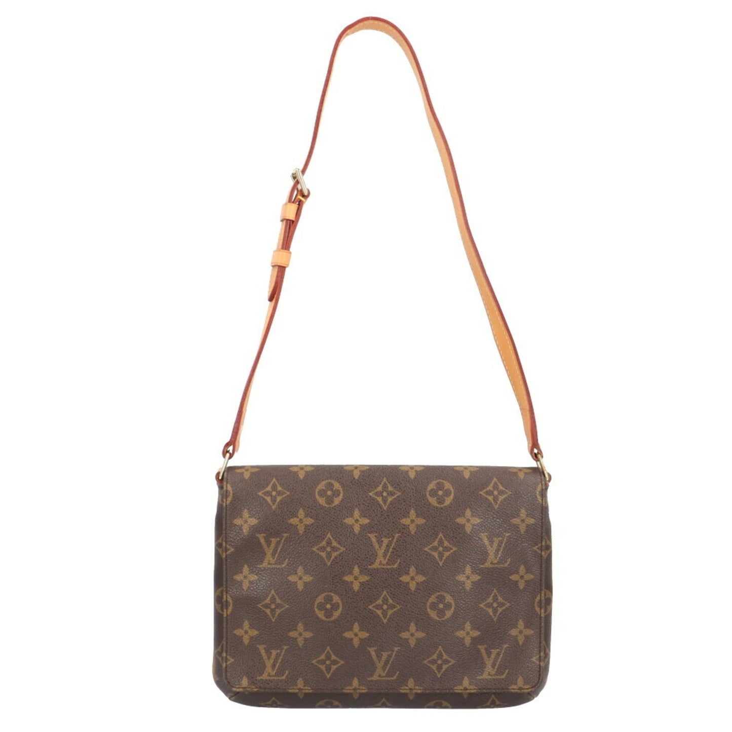 Louis Vuitton Musette Tango, Brown, Canvas, shoulder