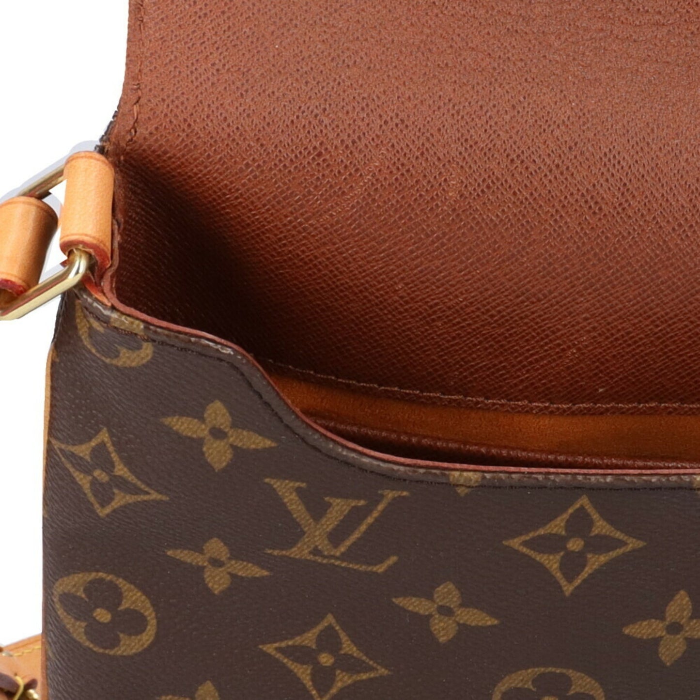 Louis Vuitton Musette Tango, Brown, Canvas, shoulder