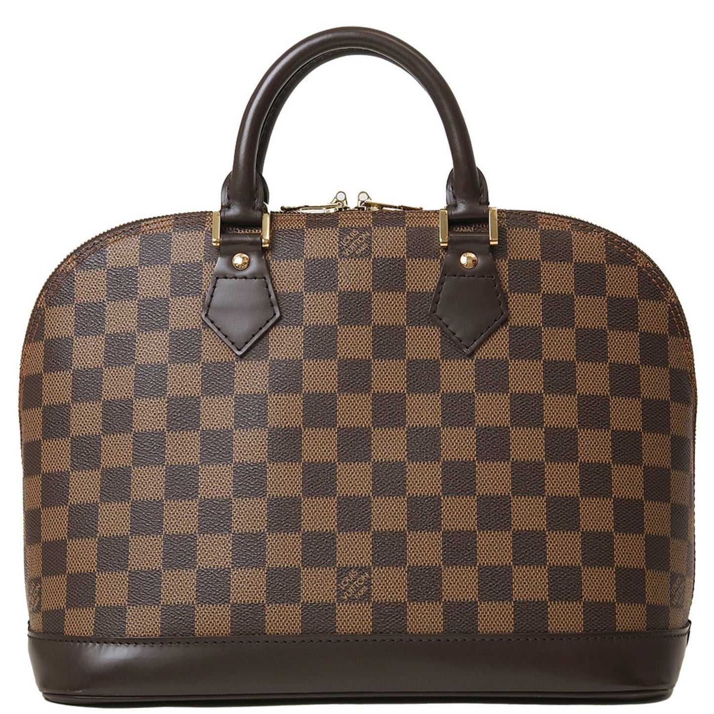 Louis Vuitton Alma, Brown, Canvas, handbag