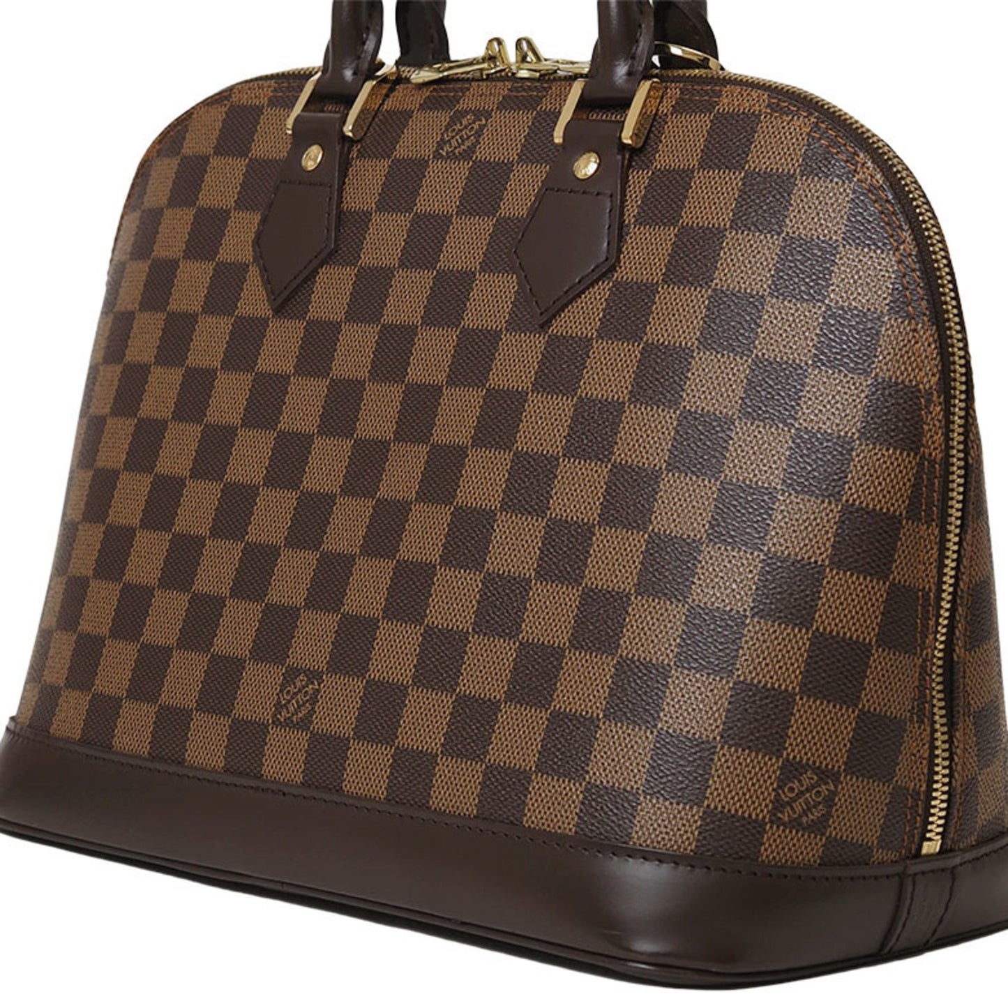 Louis Vuitton Alma, Brown, Canvas, handbag