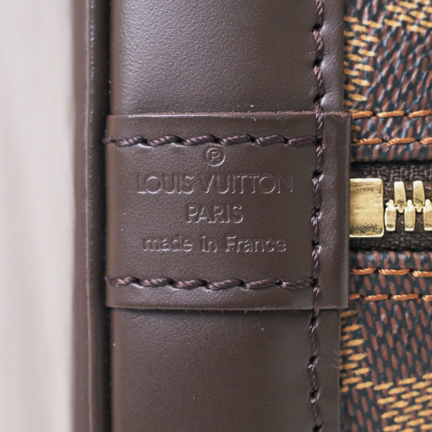 Louis Vuitton Alma, Brown, Canvas, handbag