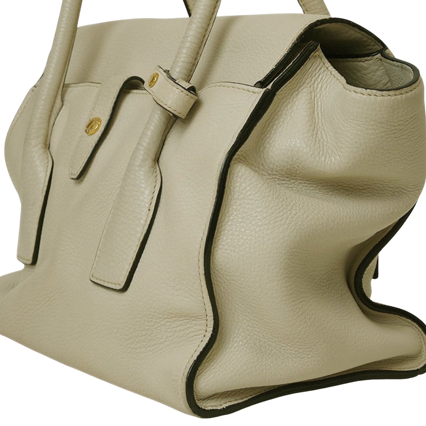 Prada Vitello, Ecru, Leather, handbag