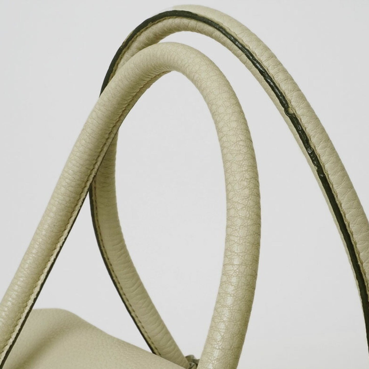 Prada Vitello, Ecru, Leather, handbag