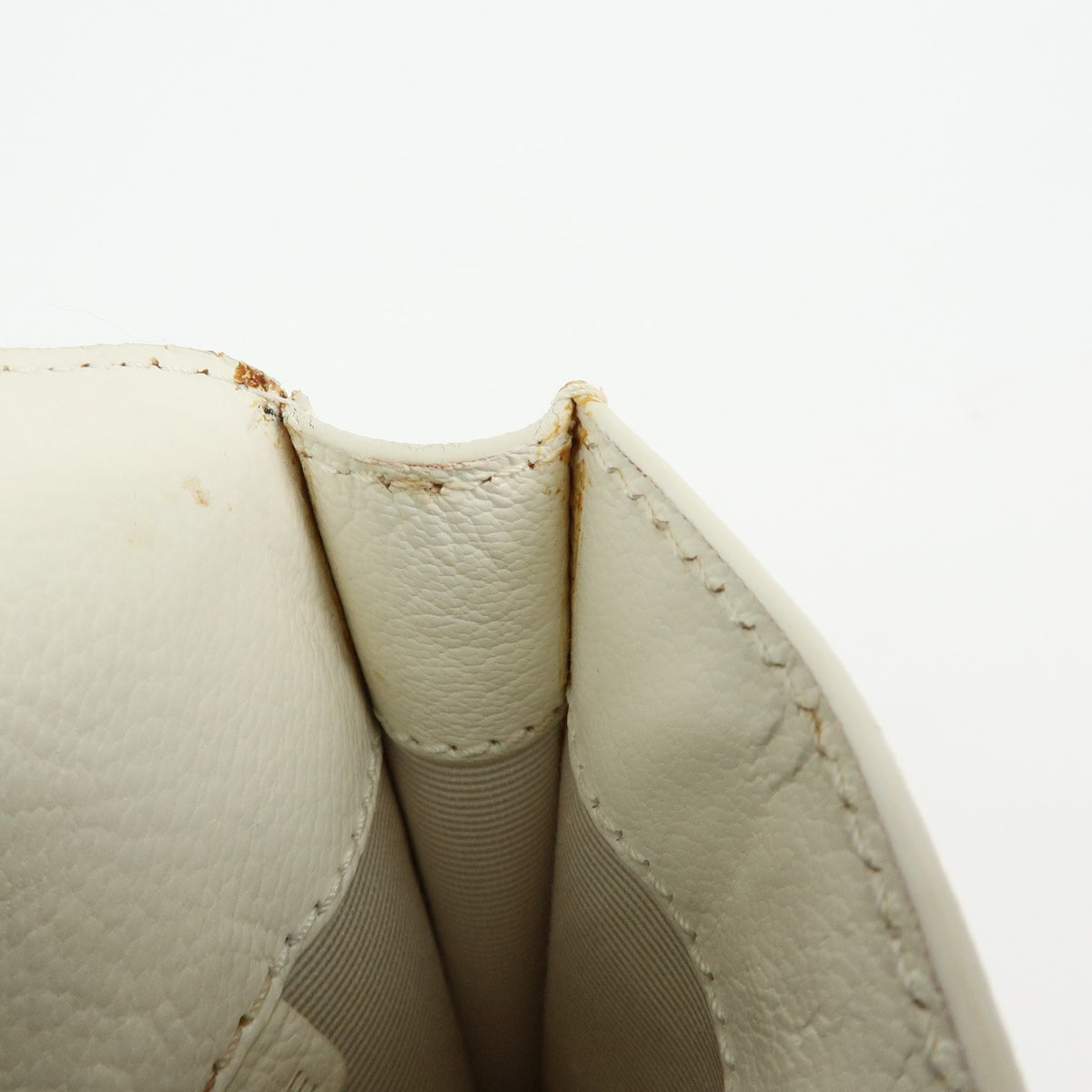 Celine Triomphe Leather, Beige, Leather, Shoulder Bag