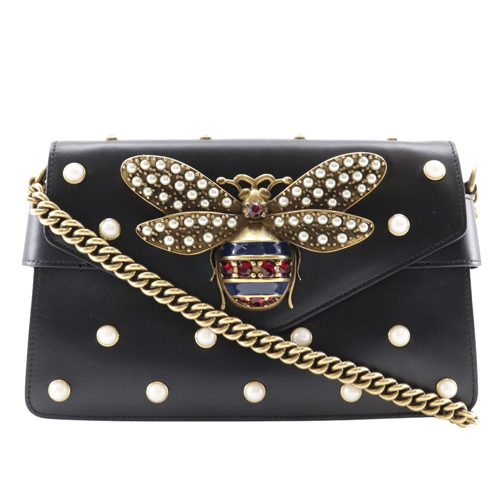 Gucci Broadway, Black, Leather, shoulder