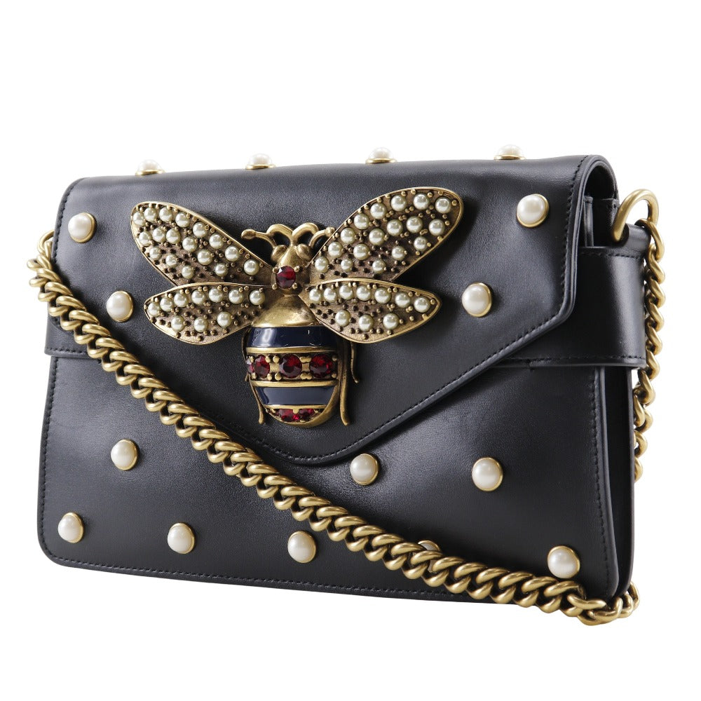 Gucci Broadway, Black, Leather, shoulder