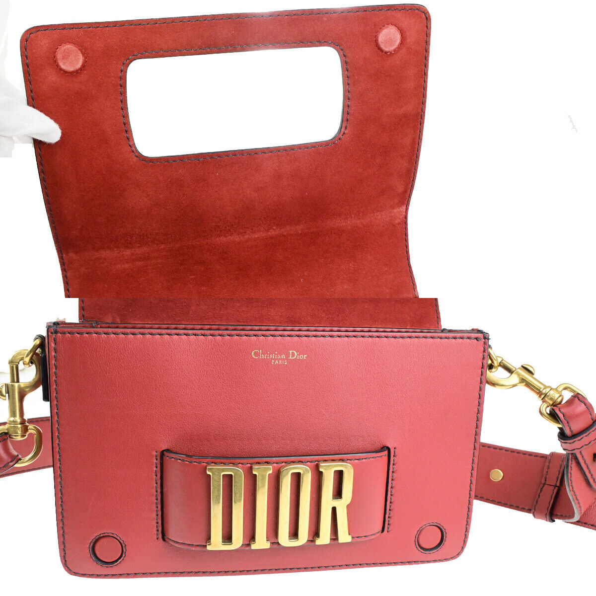 Dior Dio(r)evolution, Red, Leather, shoulder