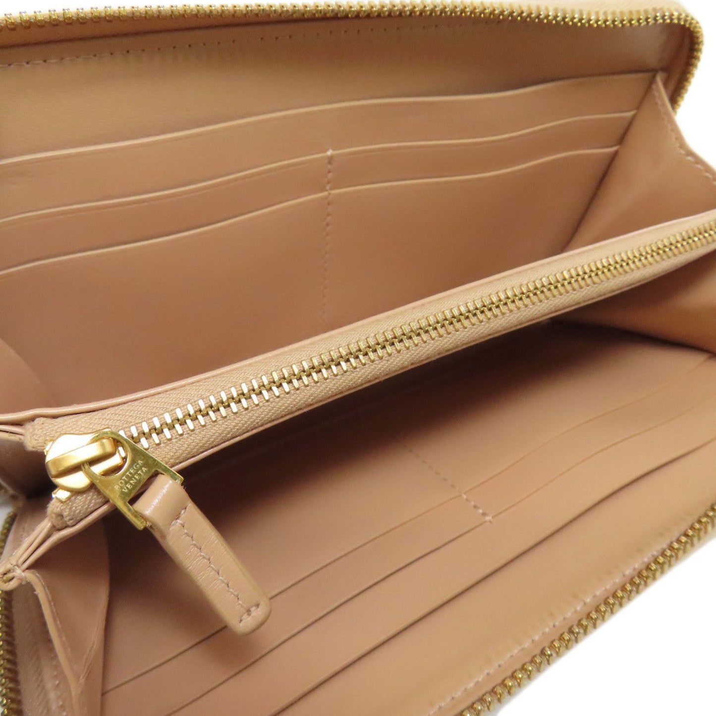 Bottega Veneta, Beige, Leather, wallet