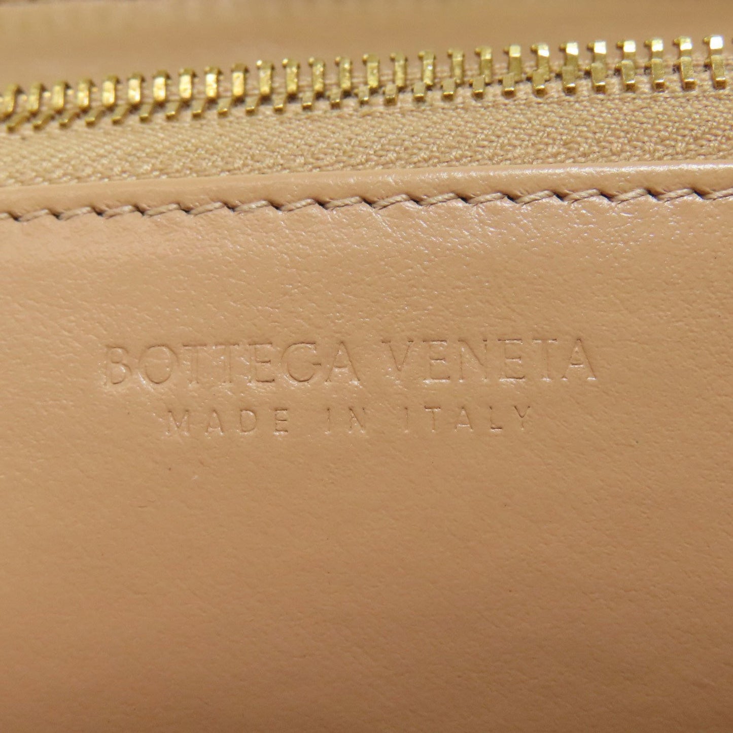 Bottega Veneta, Beige, Leather, wallet