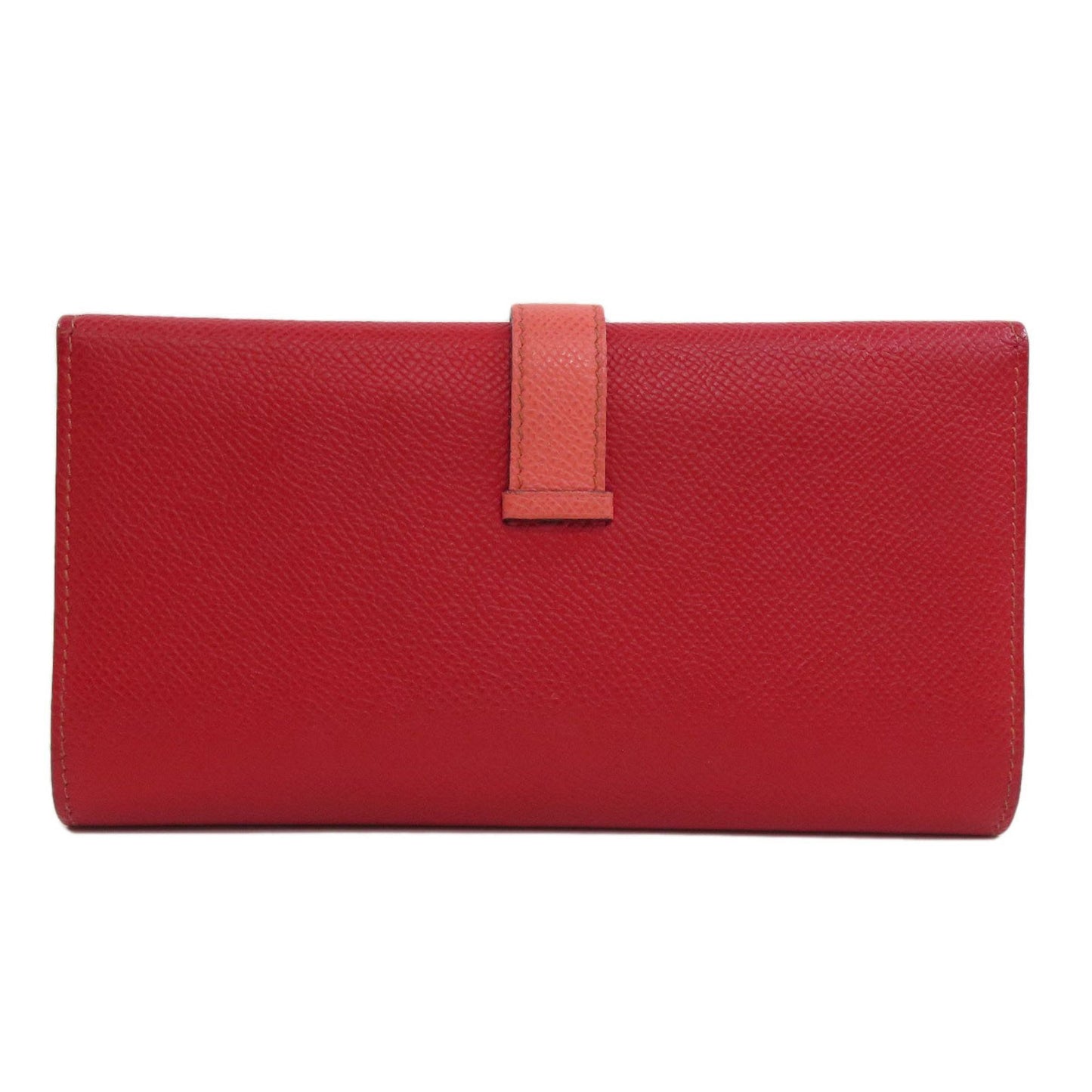 Hermès Béarn, Red, Leather, wallet