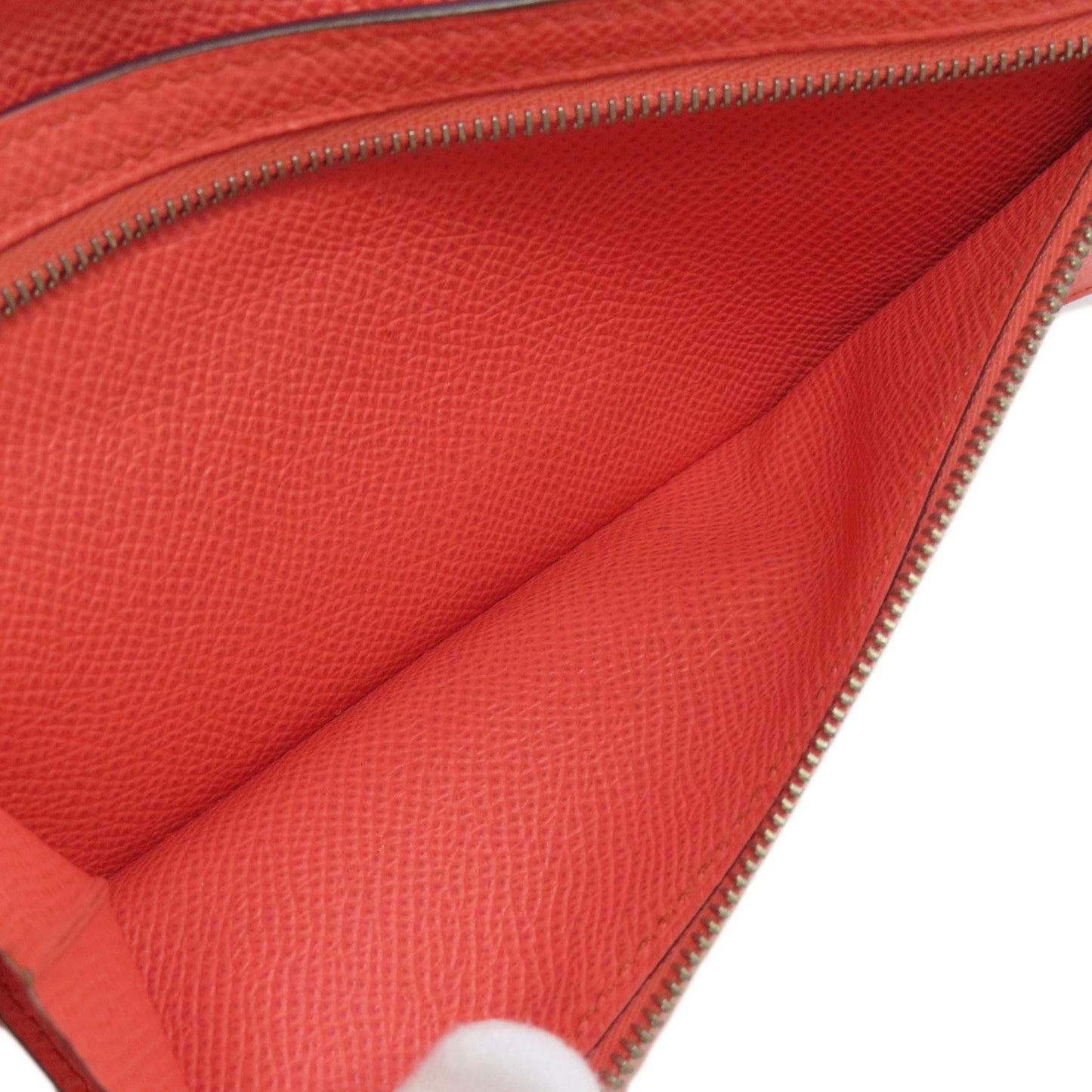 Hermès Béarn, Red, Leather, wallet