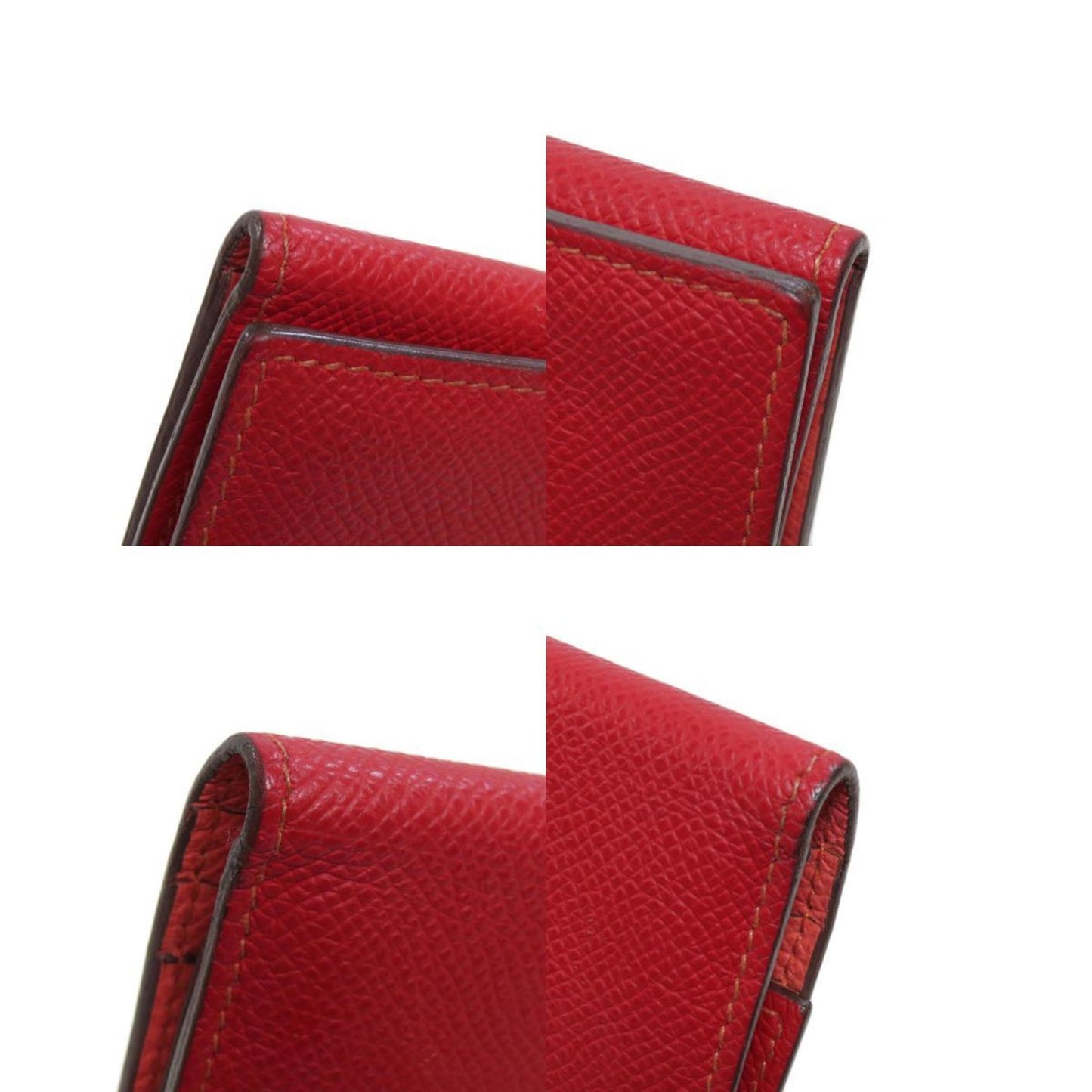 Hermès Béarn, Red, Leather, wallet