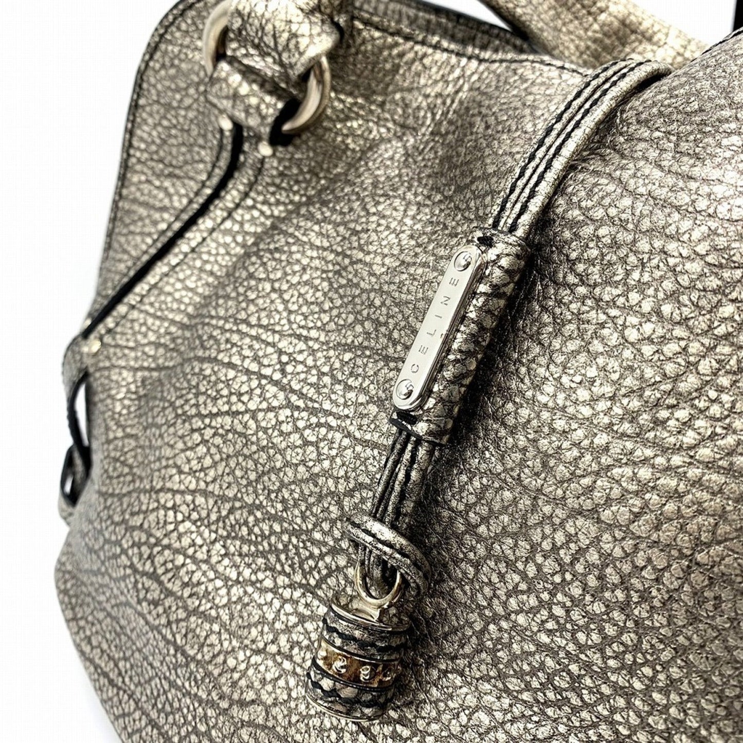 Céline Bittersweet, Silver, Leather, handbag