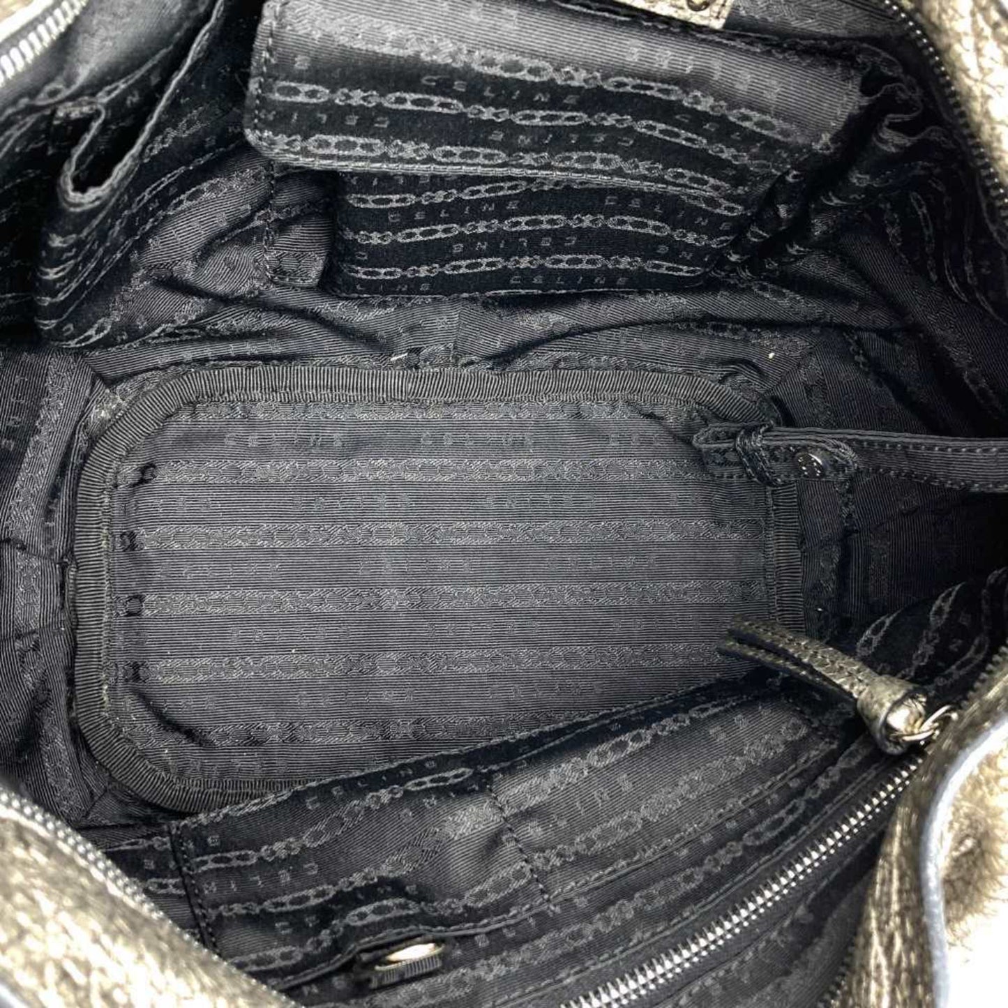 Céline Bittersweet, Silver, Leather, handbag