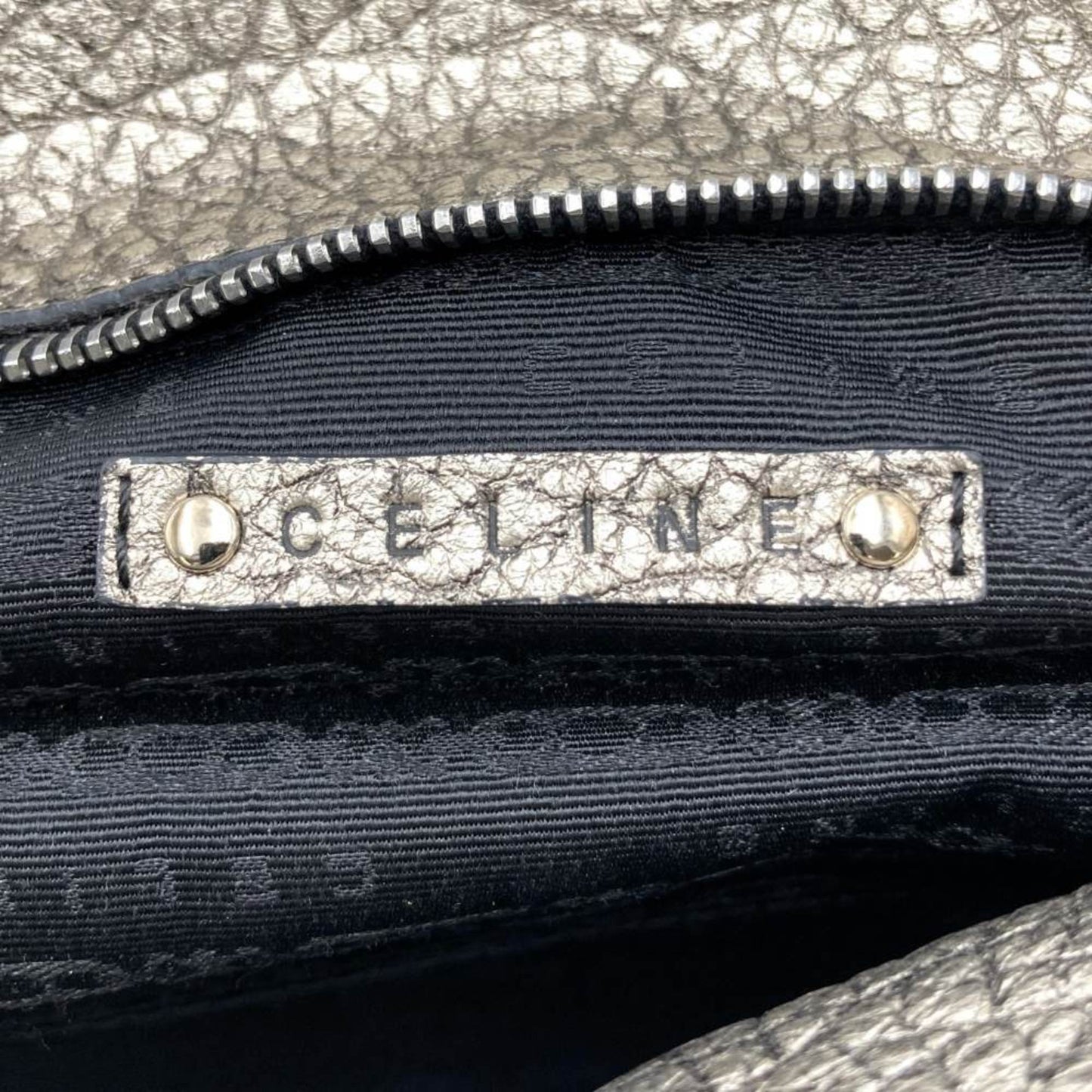 Céline Bittersweet, Silver, Leather, handbag