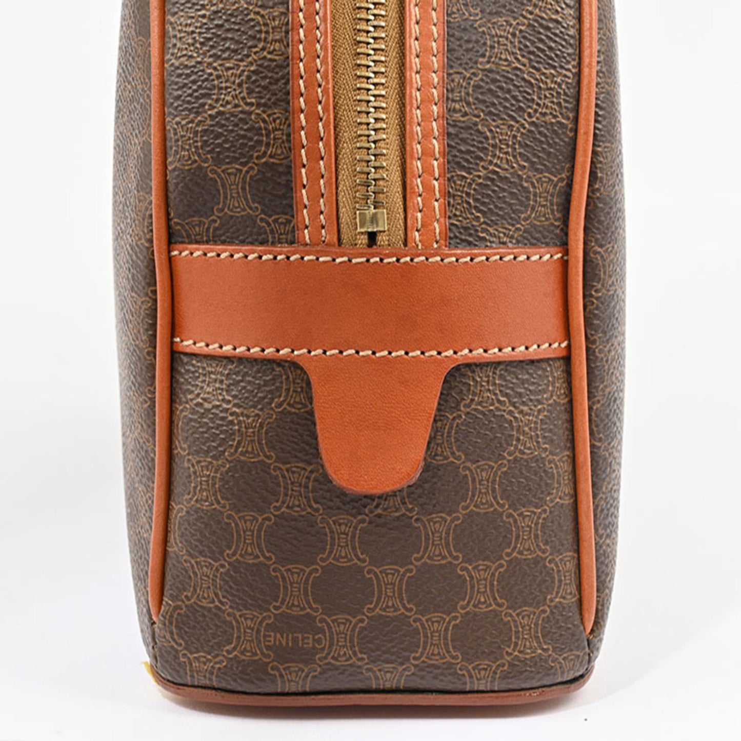 Céline Macadam, Brown, Canvas, handbag