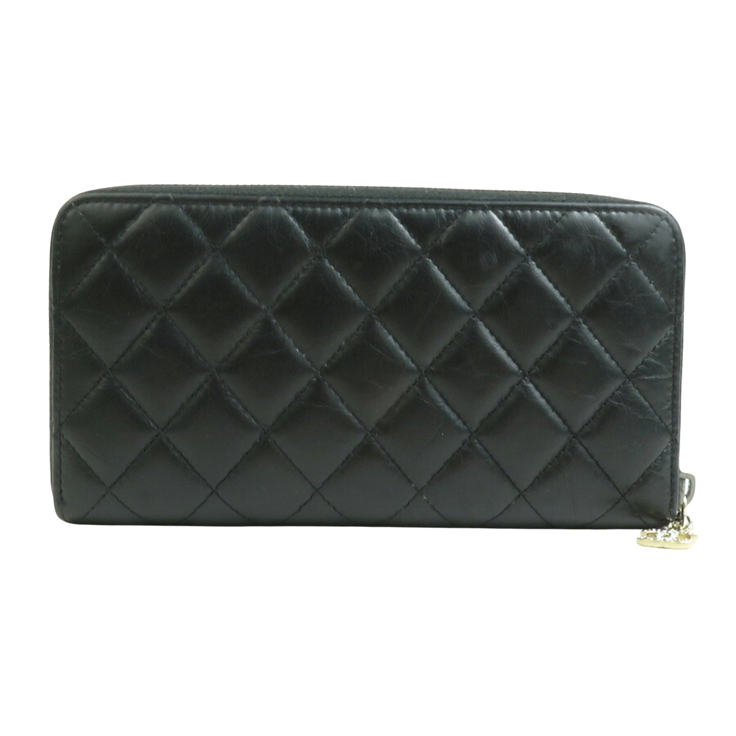 "Chanel 2,55", Black, Leather, wallet