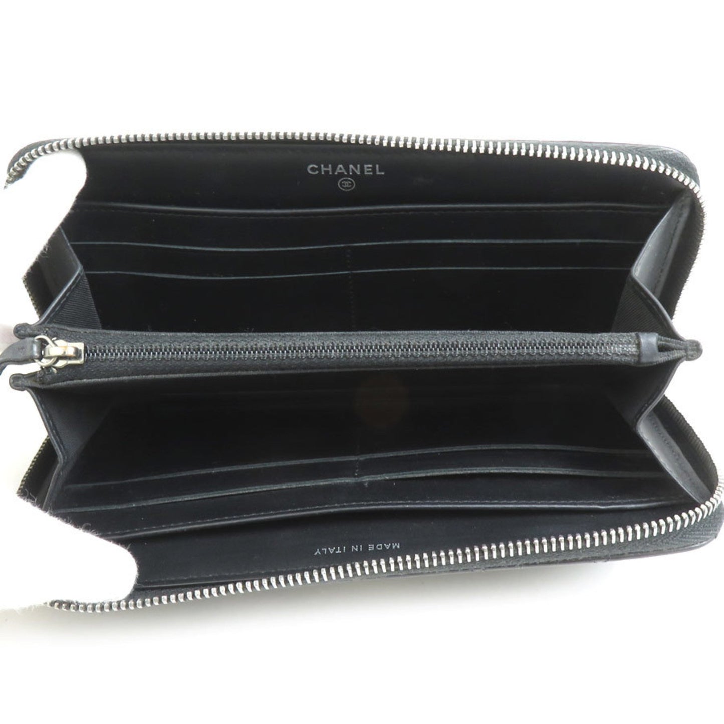 "Chanel 2,55", Black, Leather, wallet
