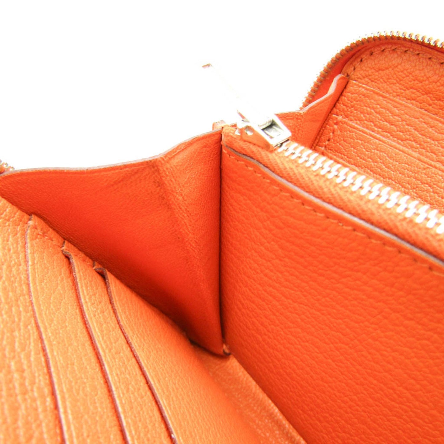 Hermès, Orange, Leather, wallet