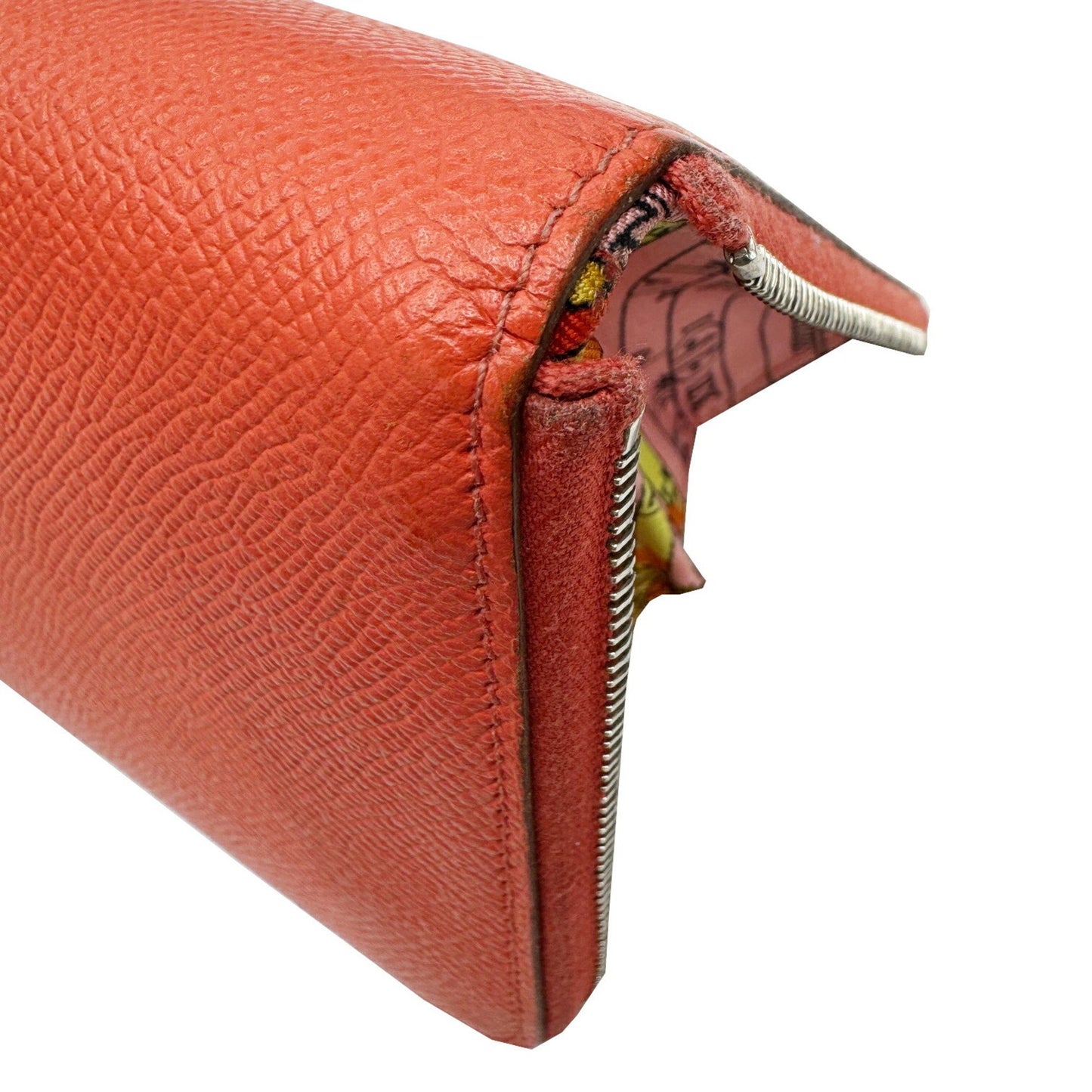 Hermès Silk'In, Red, Leather, wallet
