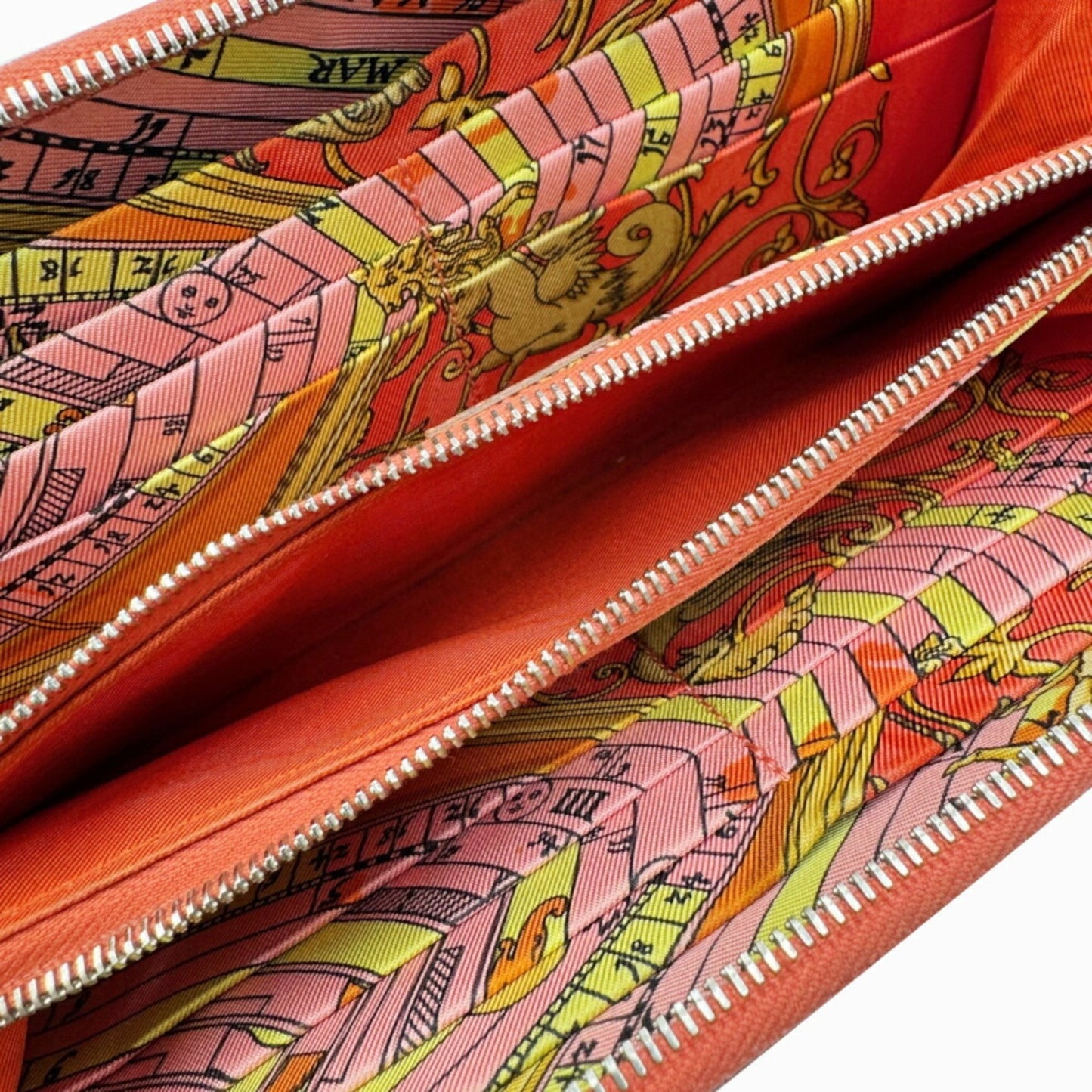 Hermès Silk'In, Red, Leather, wallet