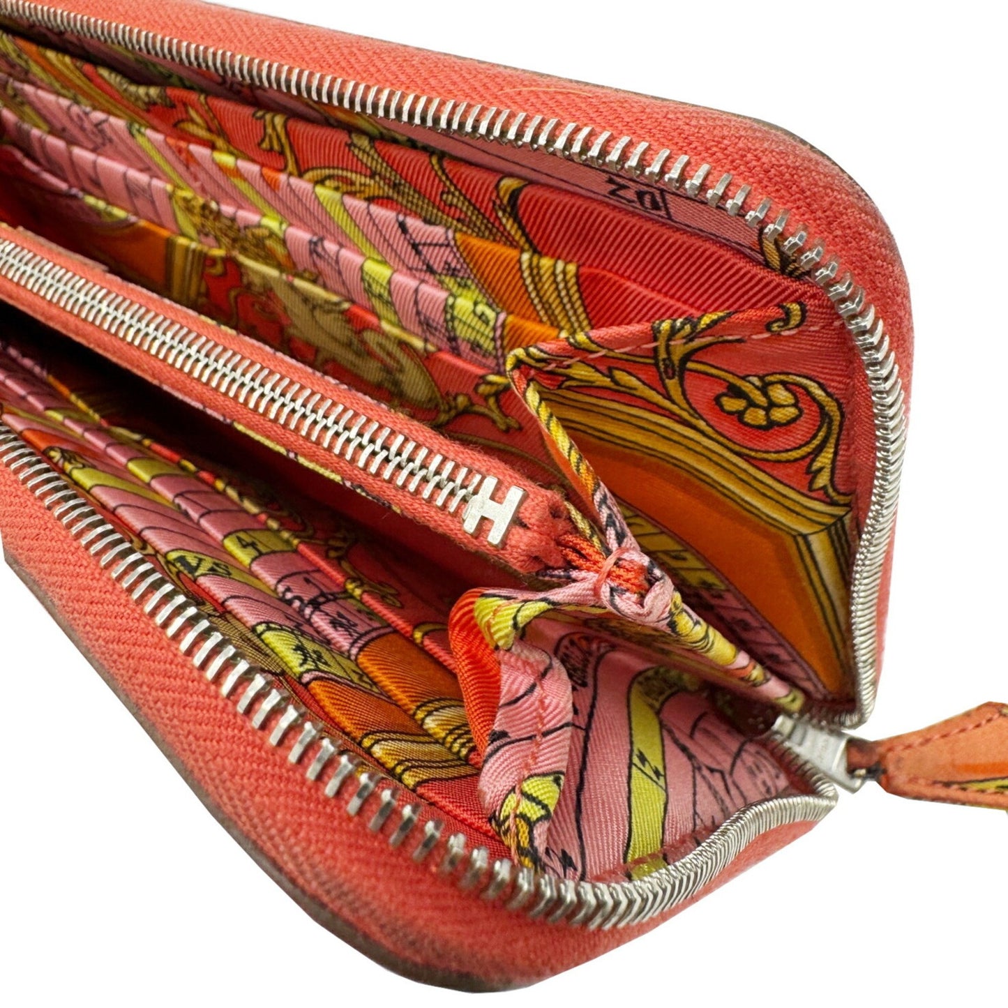 Hermès Silk'In, Red, Leather, wallet