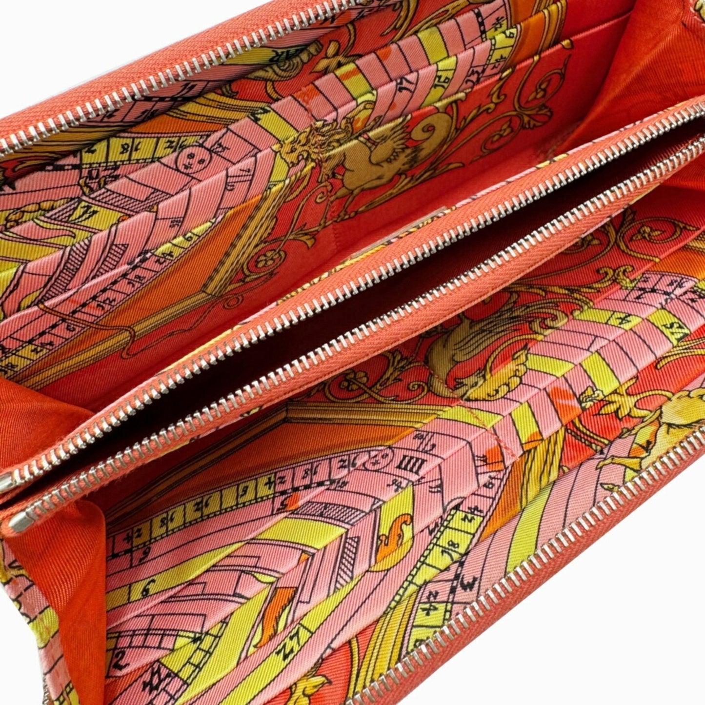 Hermès Silk'In, Red, Leather, wallet