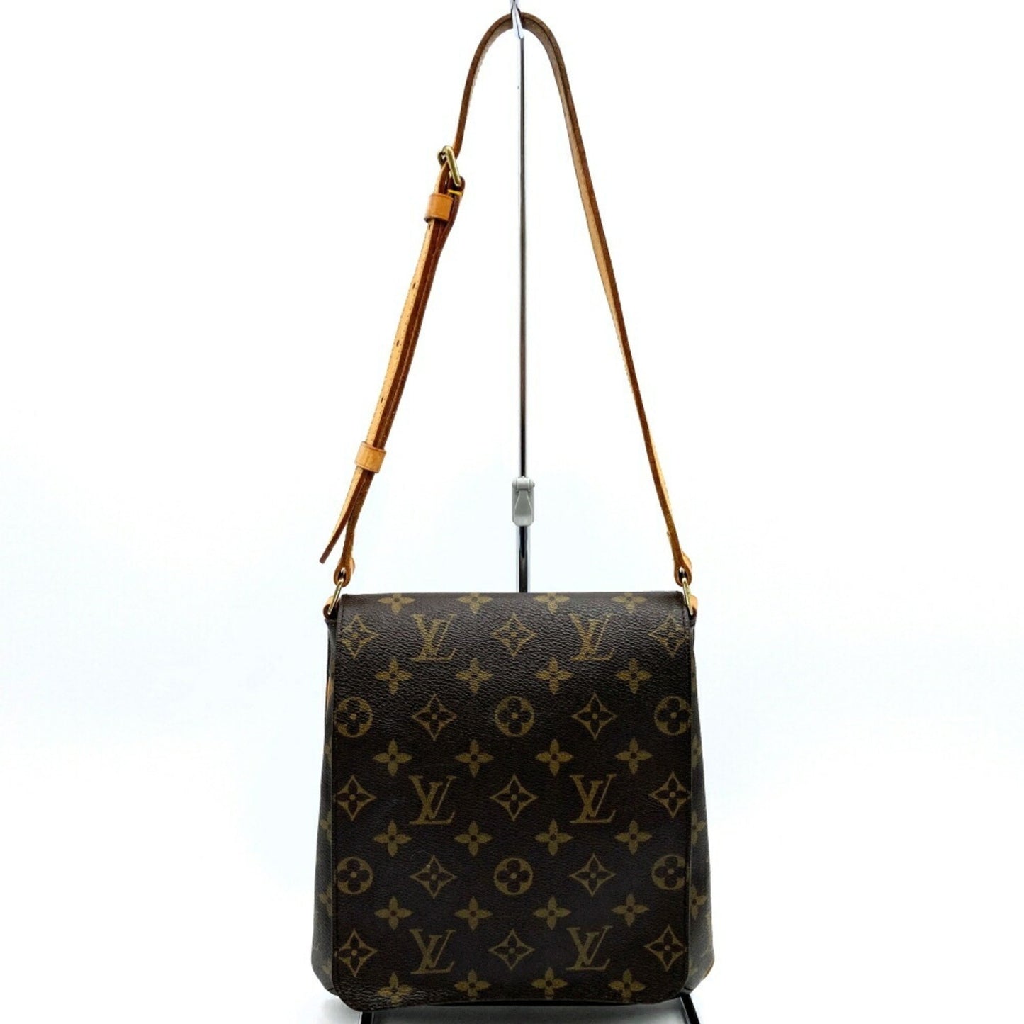 Louis Vuitton Musette Salsa, Brown, Canvas, shoulder