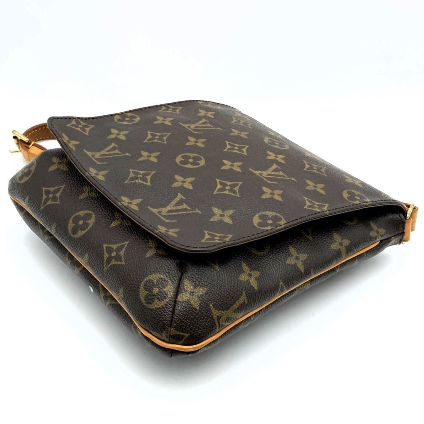 Louis Vuitton Musette Salsa, Brown, Canvas, shoulder